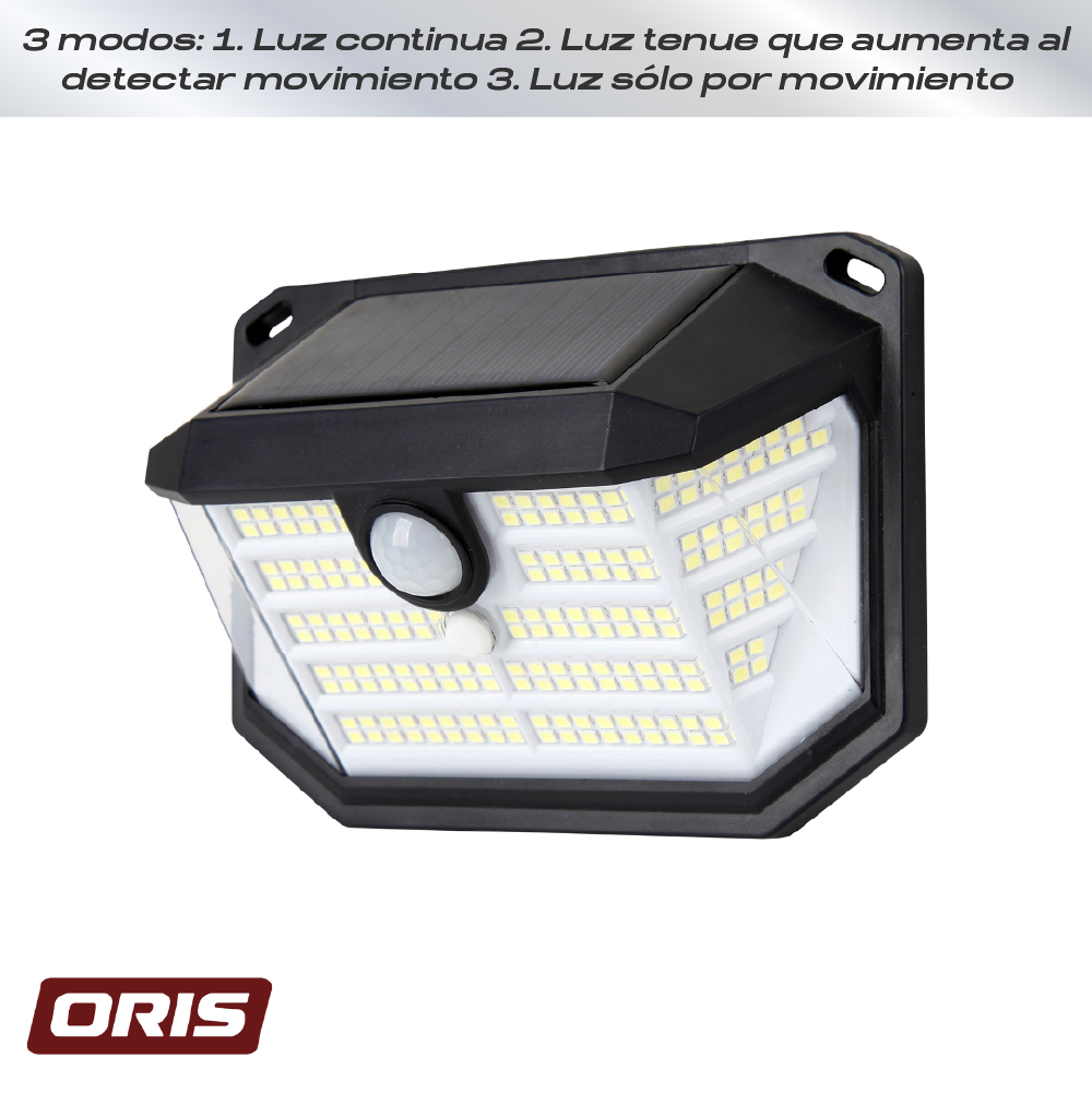 Foco Solar de Muro con Sensor Oris 1 un