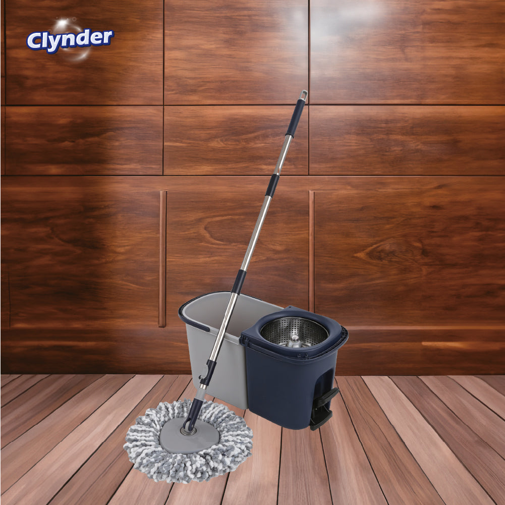 Set Mopa con Pedal Spin Triangular Azul Oscuro Clynder 1 un