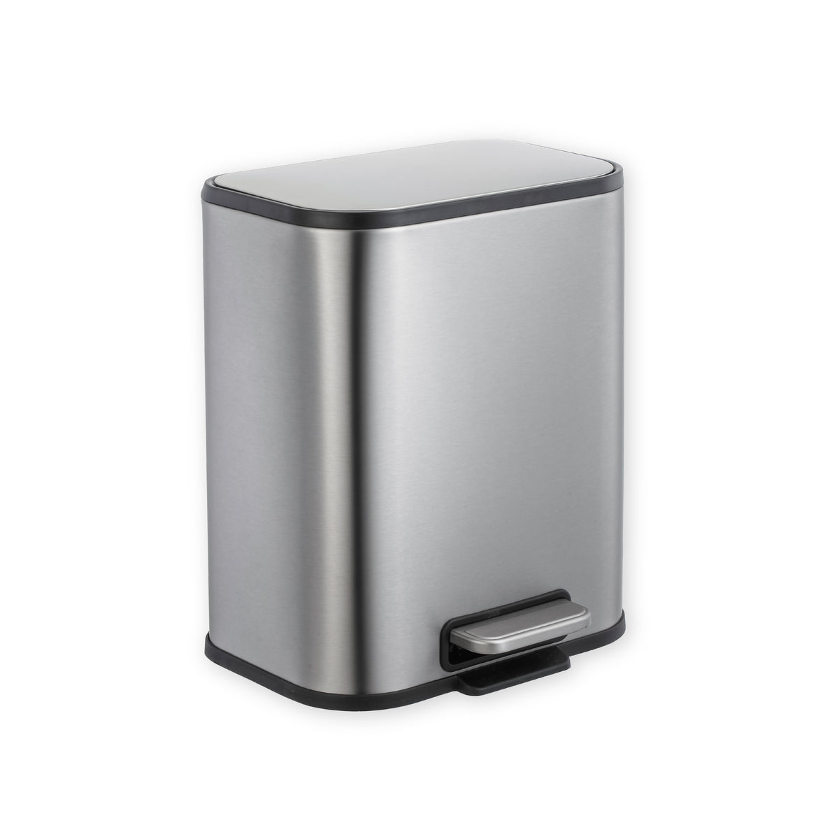 Basurero Rectangular Slim de Acero Inoxidable con Pedal Kinsley 1 un