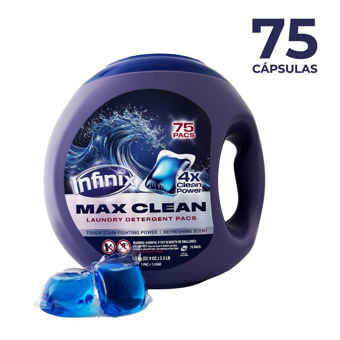 Detergente en Cápsulas Infinix 75 Pods