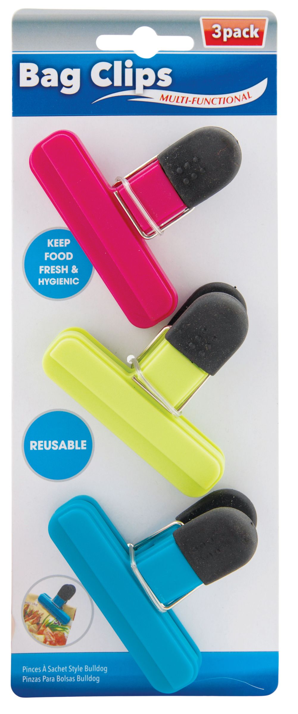 Set 3 Clips Para Sellar Bolsas 1 un