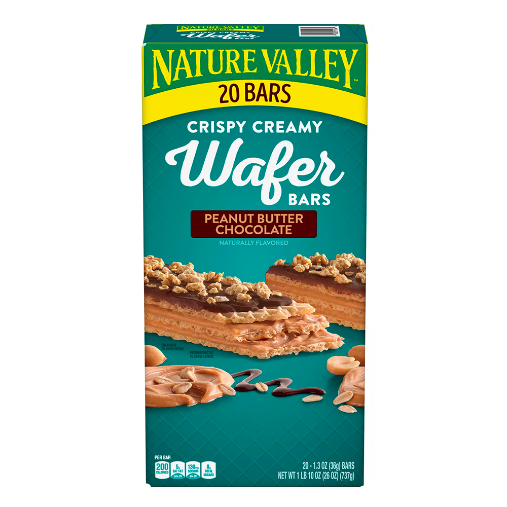 Barritas de Oblea con Mantequilla de Maní y Chocolate Nature Valley 20 un x 36 g