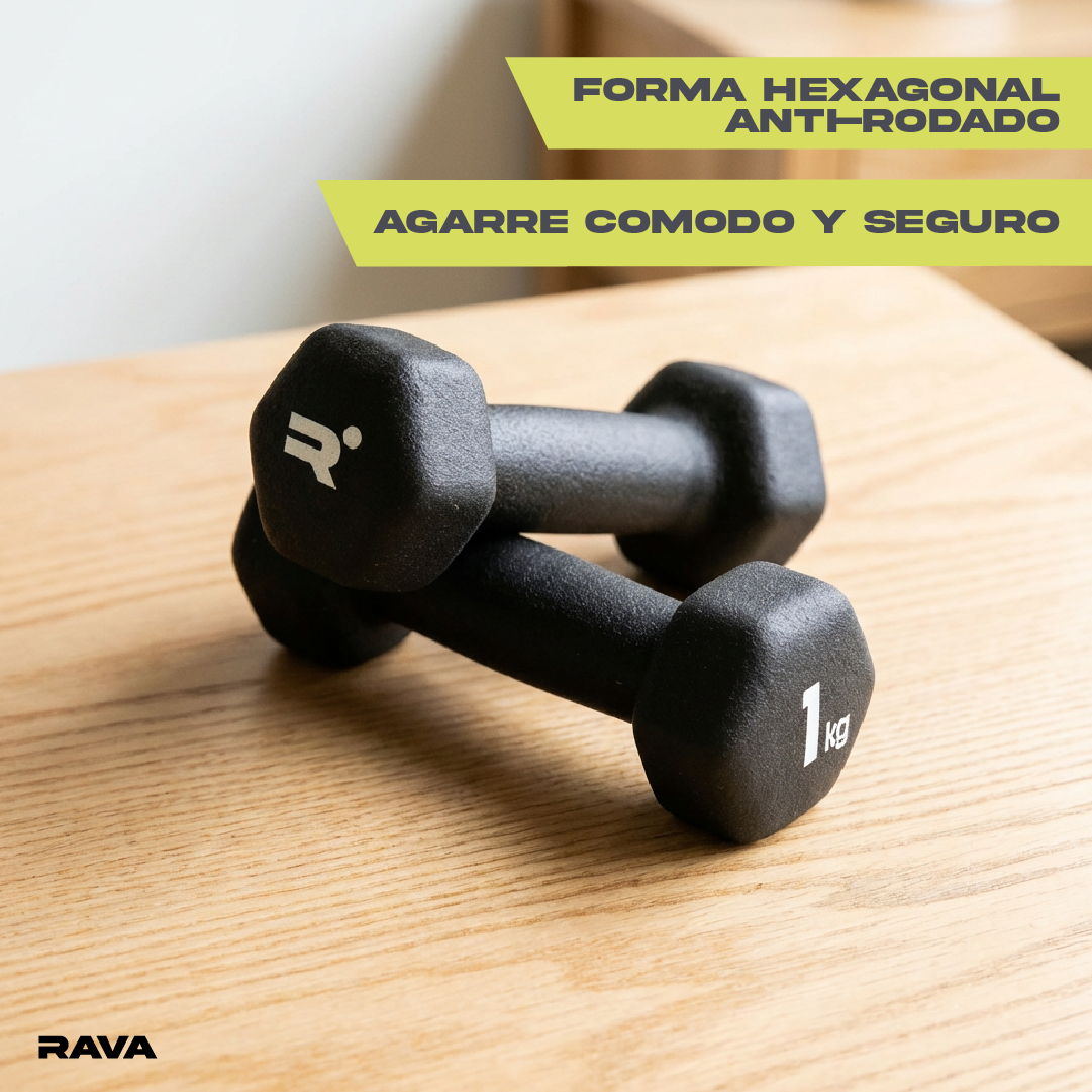 Set de 2 Mancuernas Dumbbell 1kg Rava 1 un