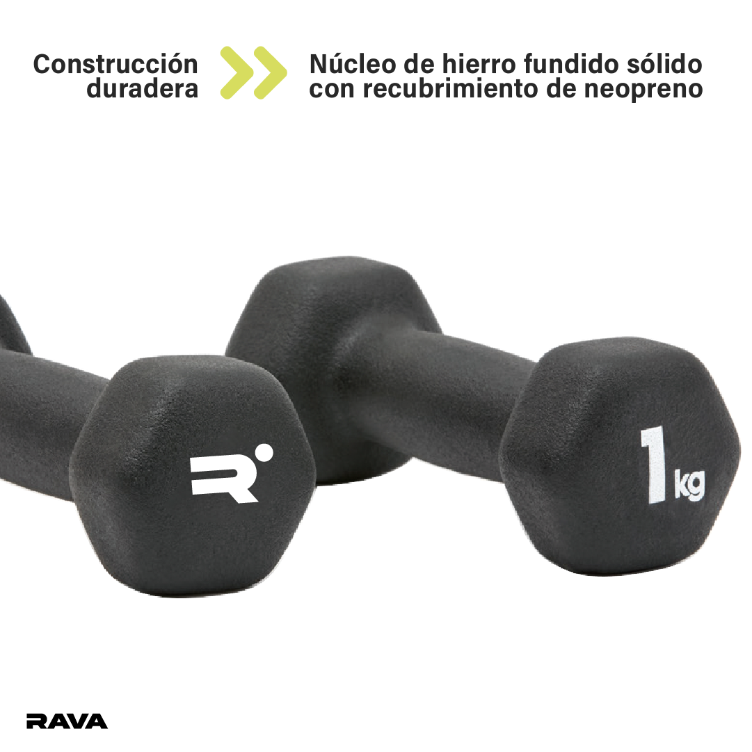 Set de 2 Mancuernas Dumbbell 1kg Rava 1 un