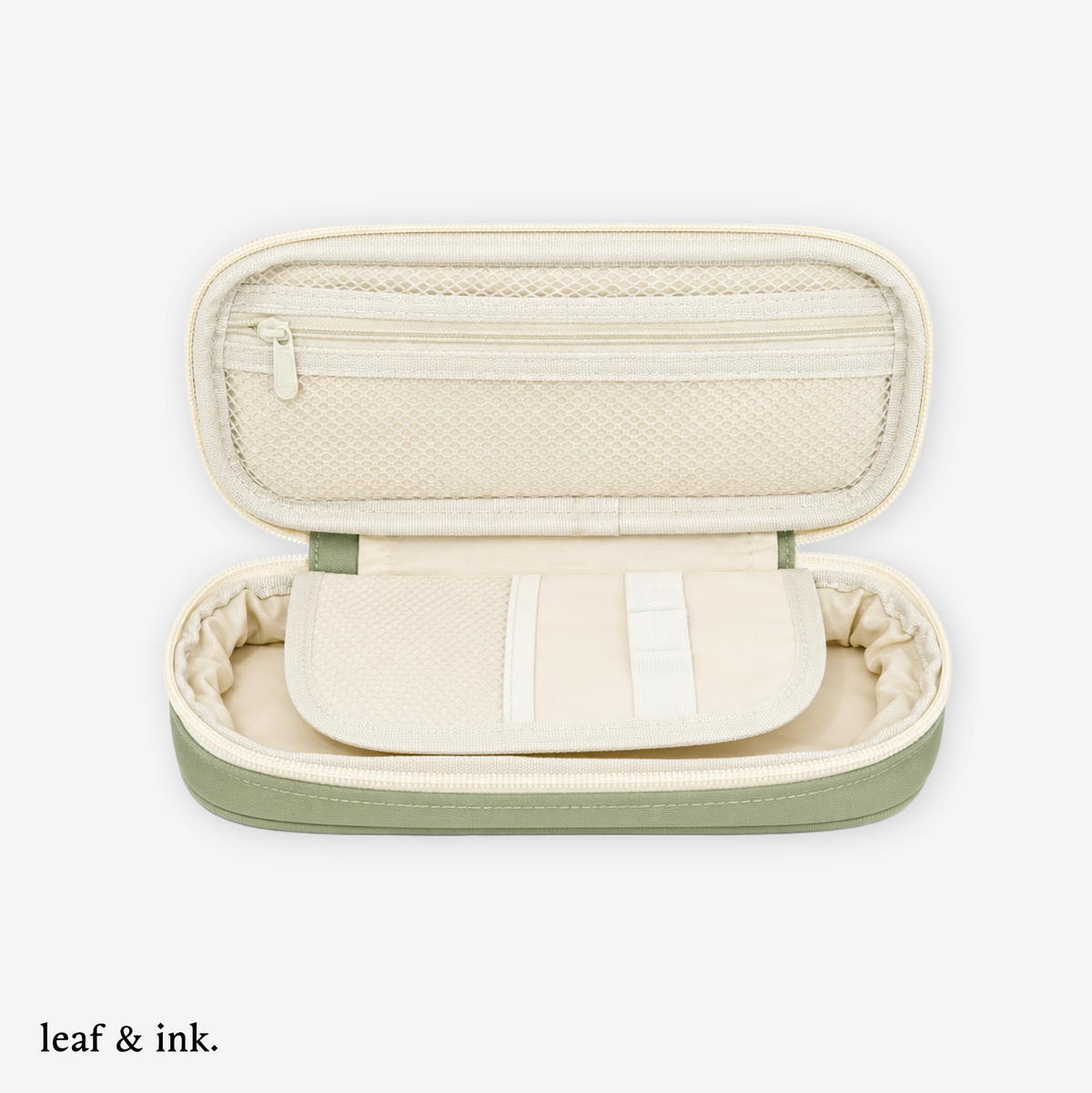 Estuche Organizador Expandible leaf & Ink Matcha Green 1 un