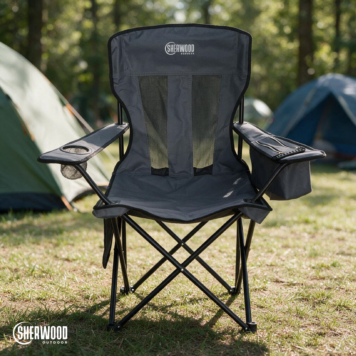 Silla De Camping Pro Gray Sherwood 1 un