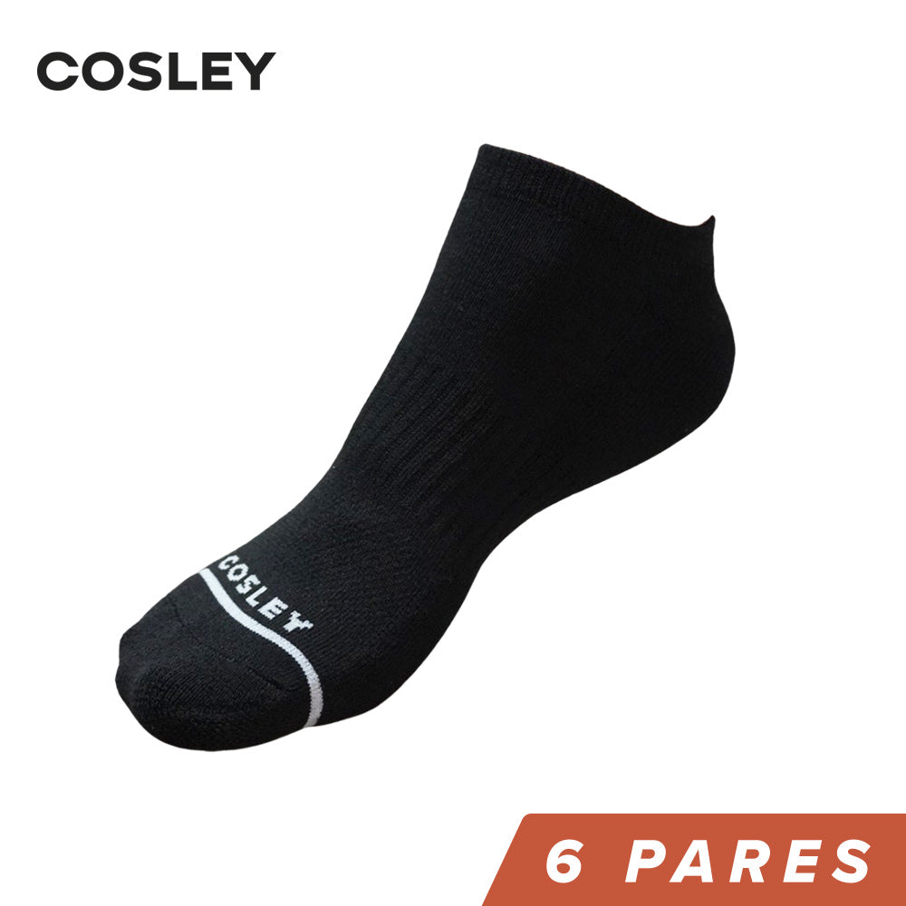 Calcetines Mujer Cushion No Show Black Cosley Pack 6