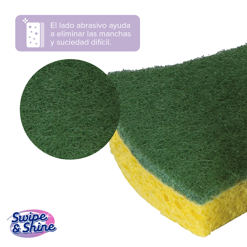 Set de 6 Esponjas Heavy Duty Swipe & Shine