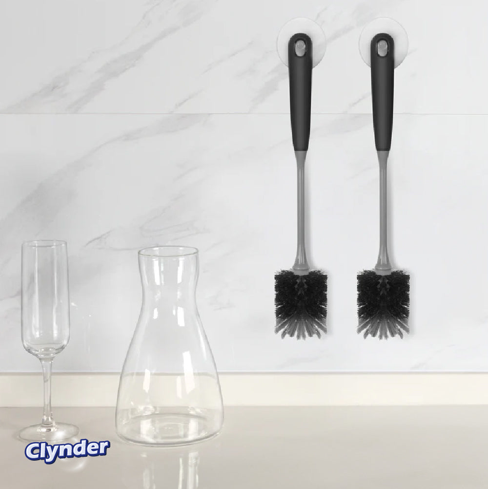 Set 2 Cepillos Flexibles Limpieza Botellas Clynder 1 un