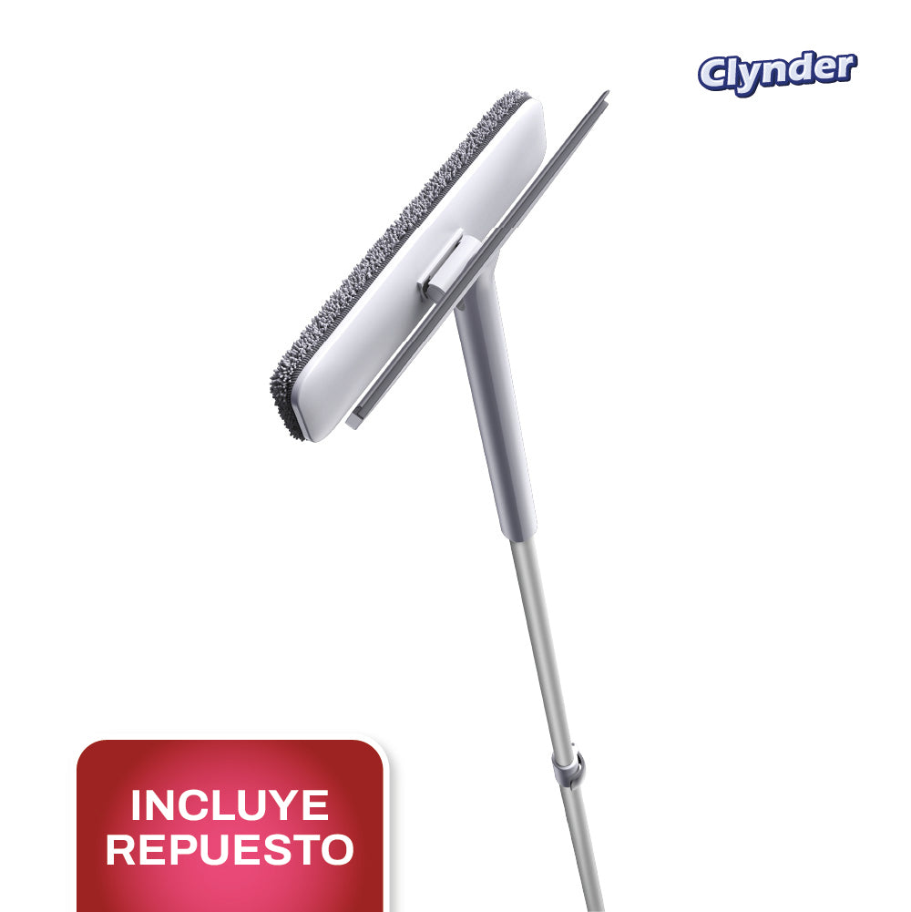 Limpia Vidrios de Largo Alcance 140 cm con Repuesto Clynder 1 un