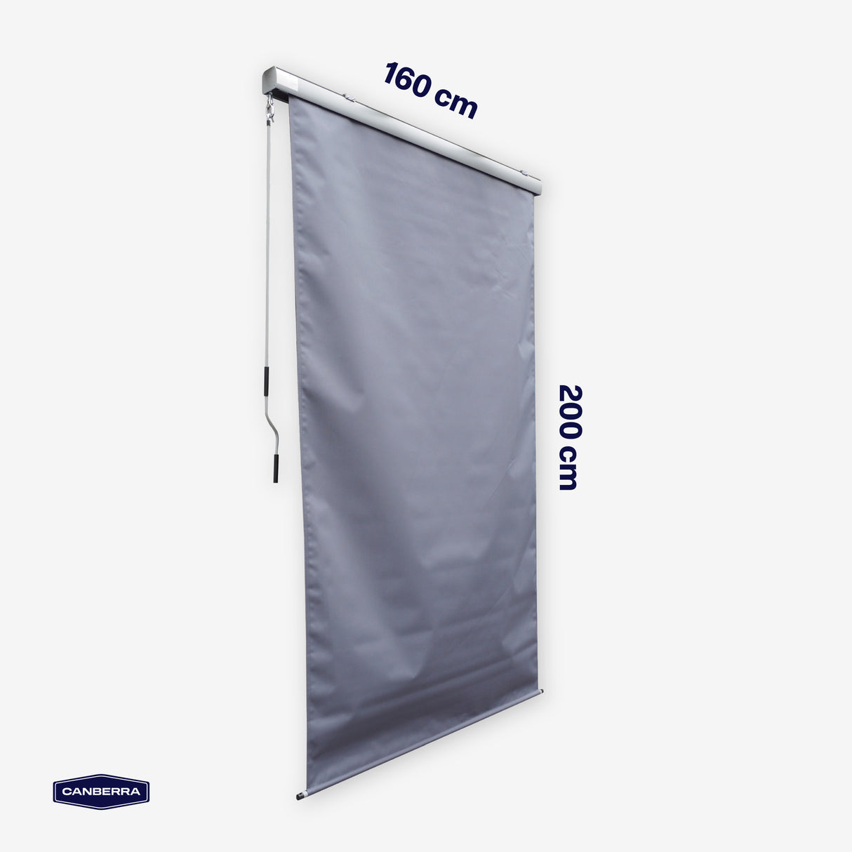 Toldo Vertical Exterior Blackout Premium Gris 1,6x2 m 1 un