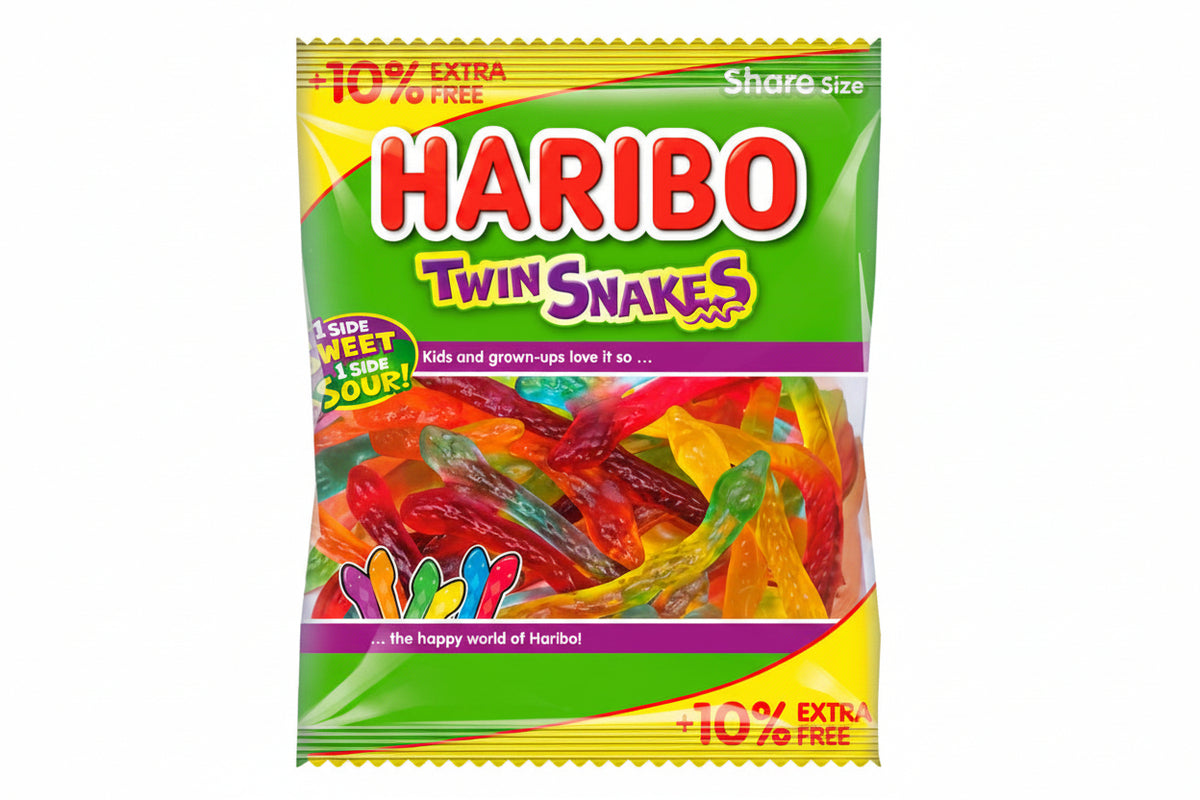 Gomitas Twin Snakes Share Haribo 154 g