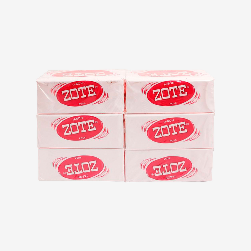 Jabón de Ropa Rosa Zote 6 x 400 g