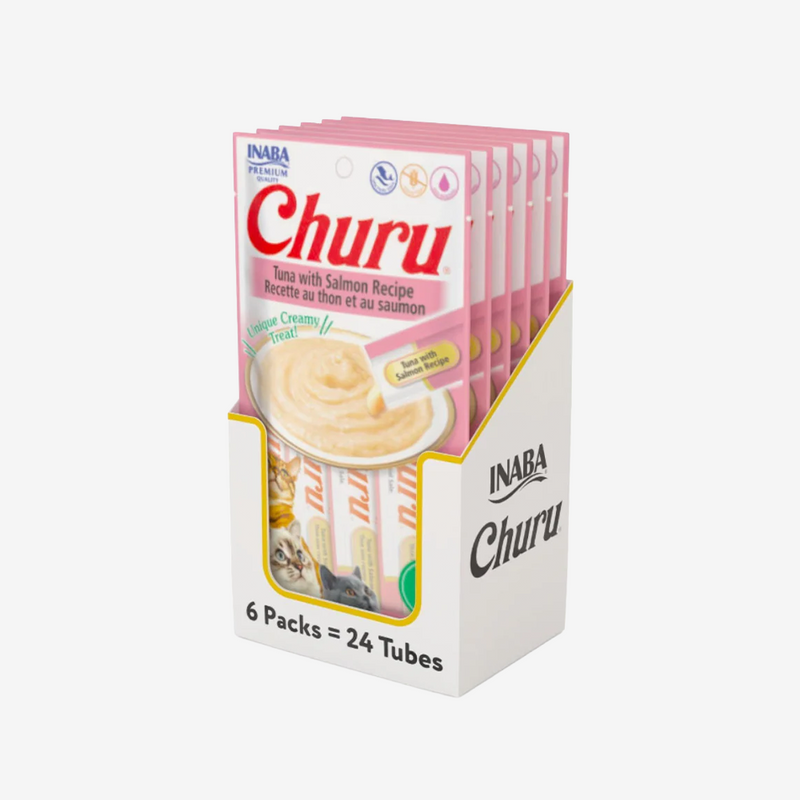 Snack Gato Atún con Salmón Churu 6 x 4 un