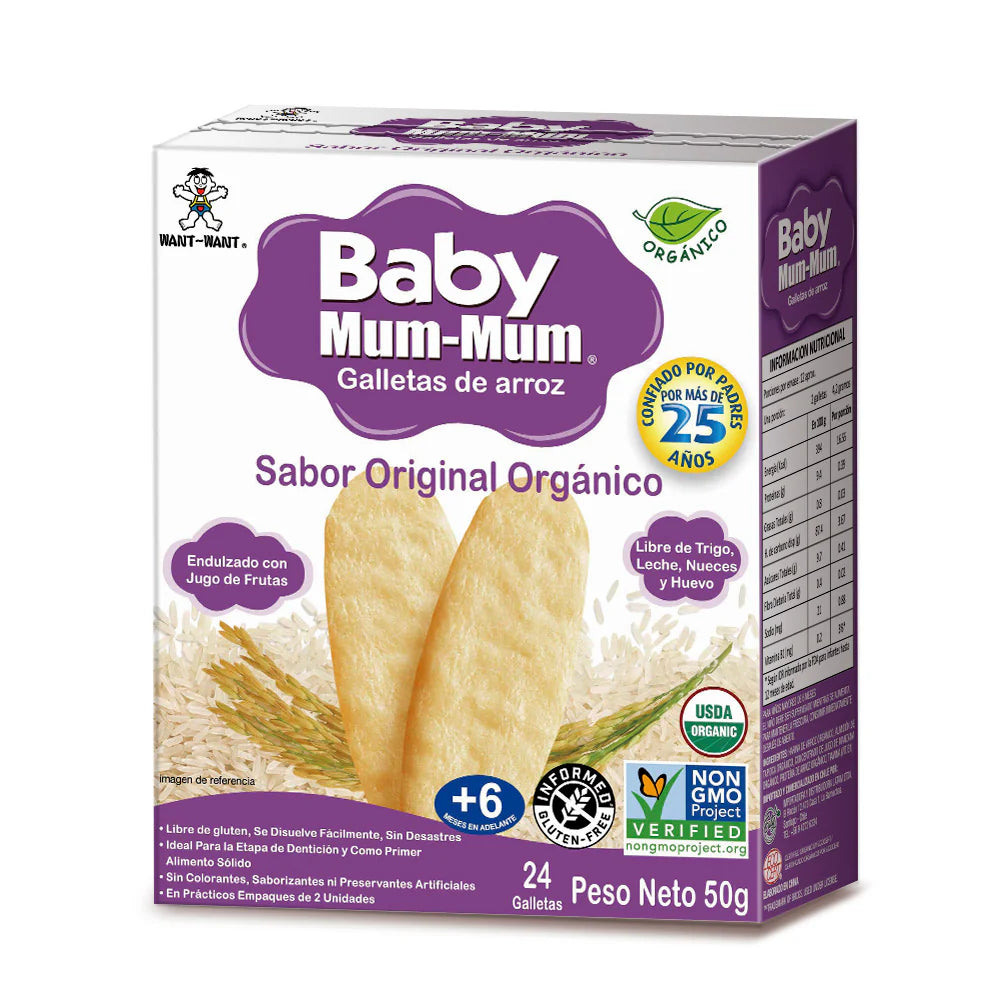 Galletas de Arroz Sabor Original Baby Mum Mum 50 g
