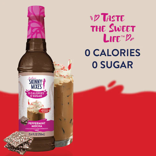 Syrup Peppermint Mocha sin Azúcar Skinny Mixes 750 ml