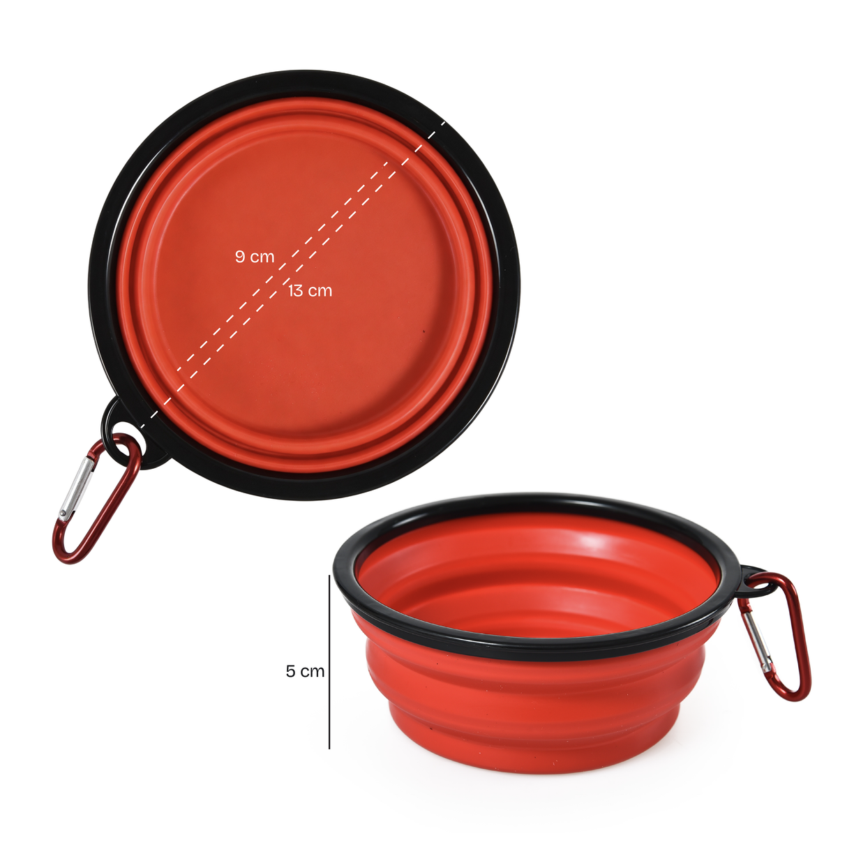 Plato Comida Plegable para Mascotas 1 un