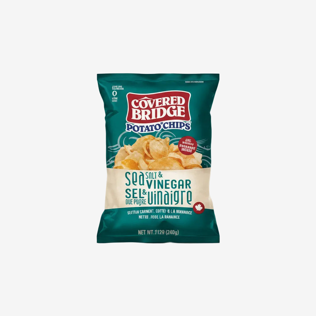 Papas Fritas Sal de Mar y Vinagre Covered Bridge 170 g