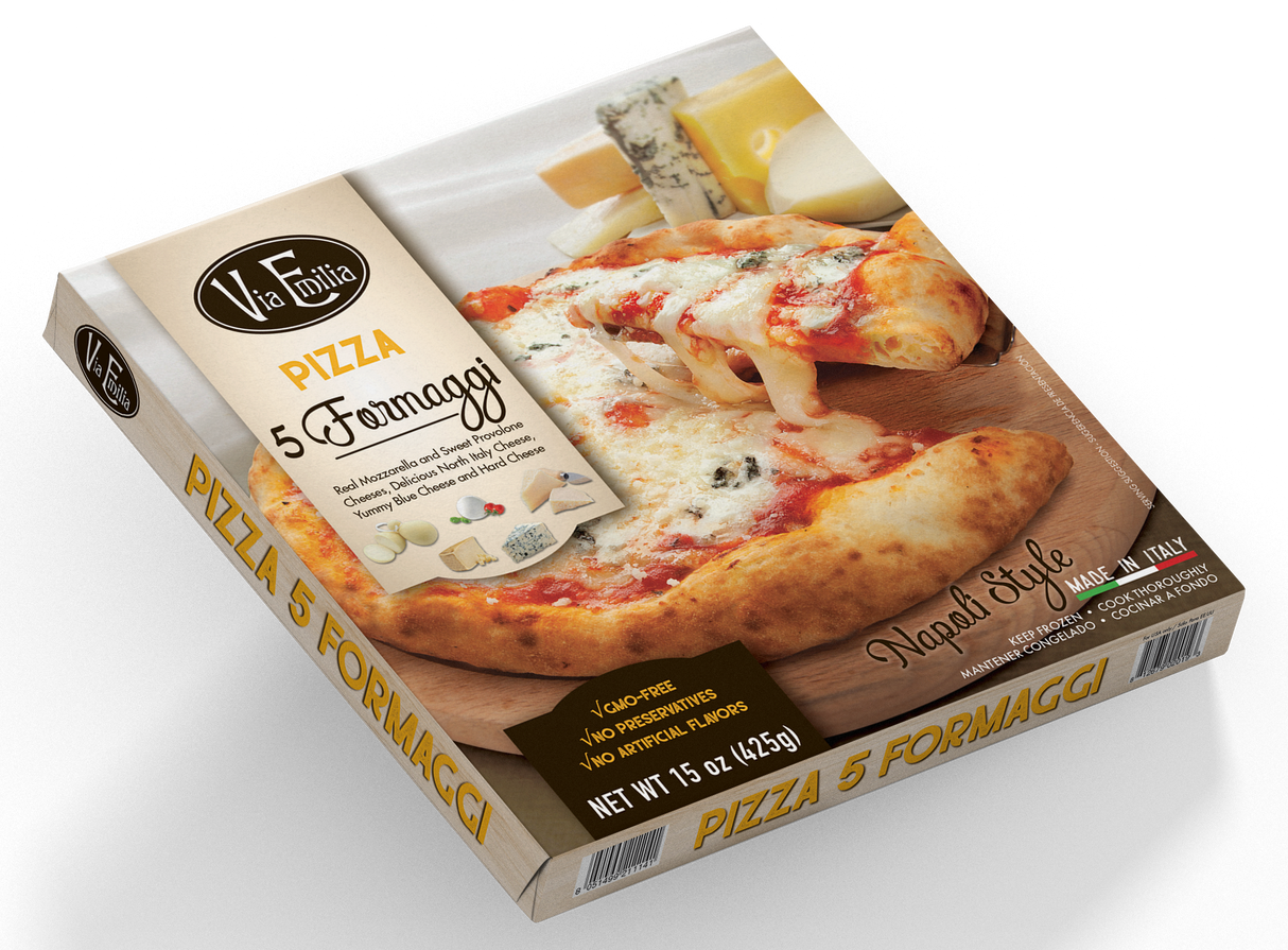 Pizza 5 Quesos Napolitana Via Emilia 425 g