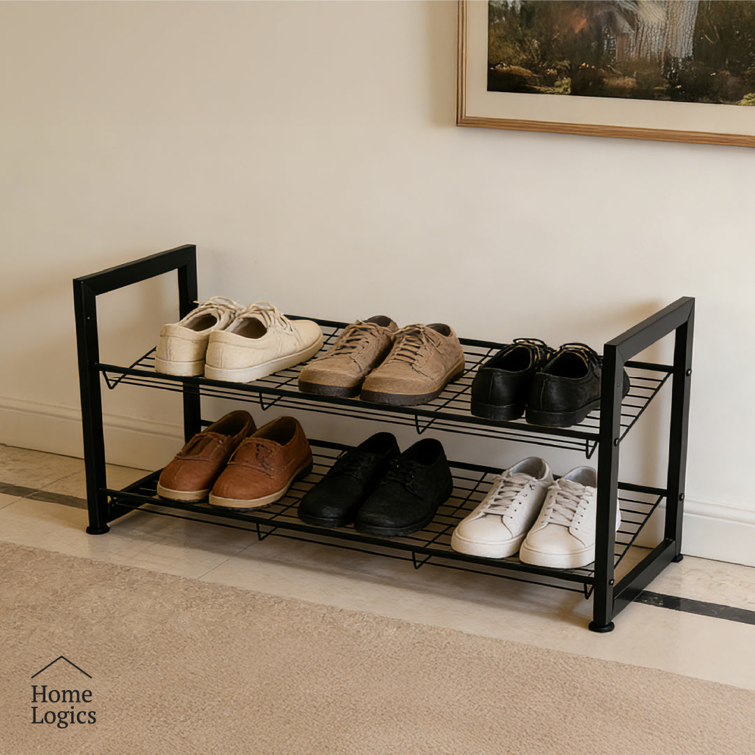 Rack Organizador Zapatos 2 Niveles Acero Home Logics 1 un