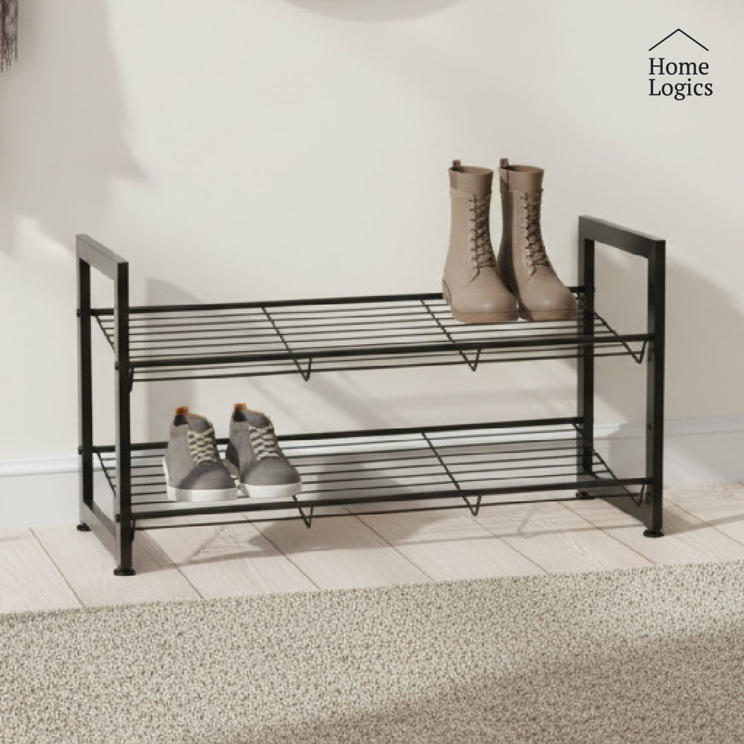 Rack Organizador Zapatos 2 Niveles Acero Home Logics 1 un