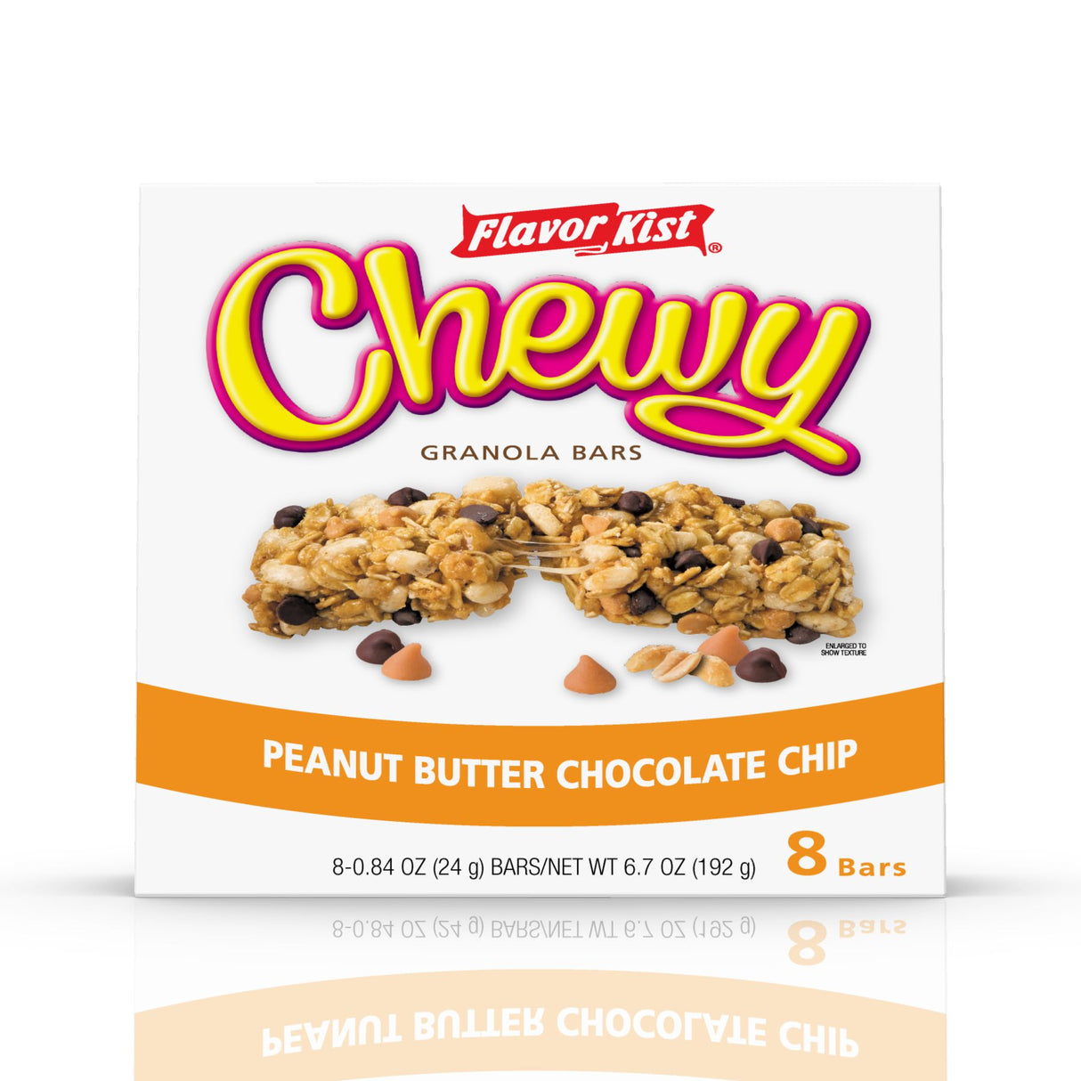 Barritas de Granola Chewy PB Chips Chocolate Flavor Kist 8 un x 24 g
