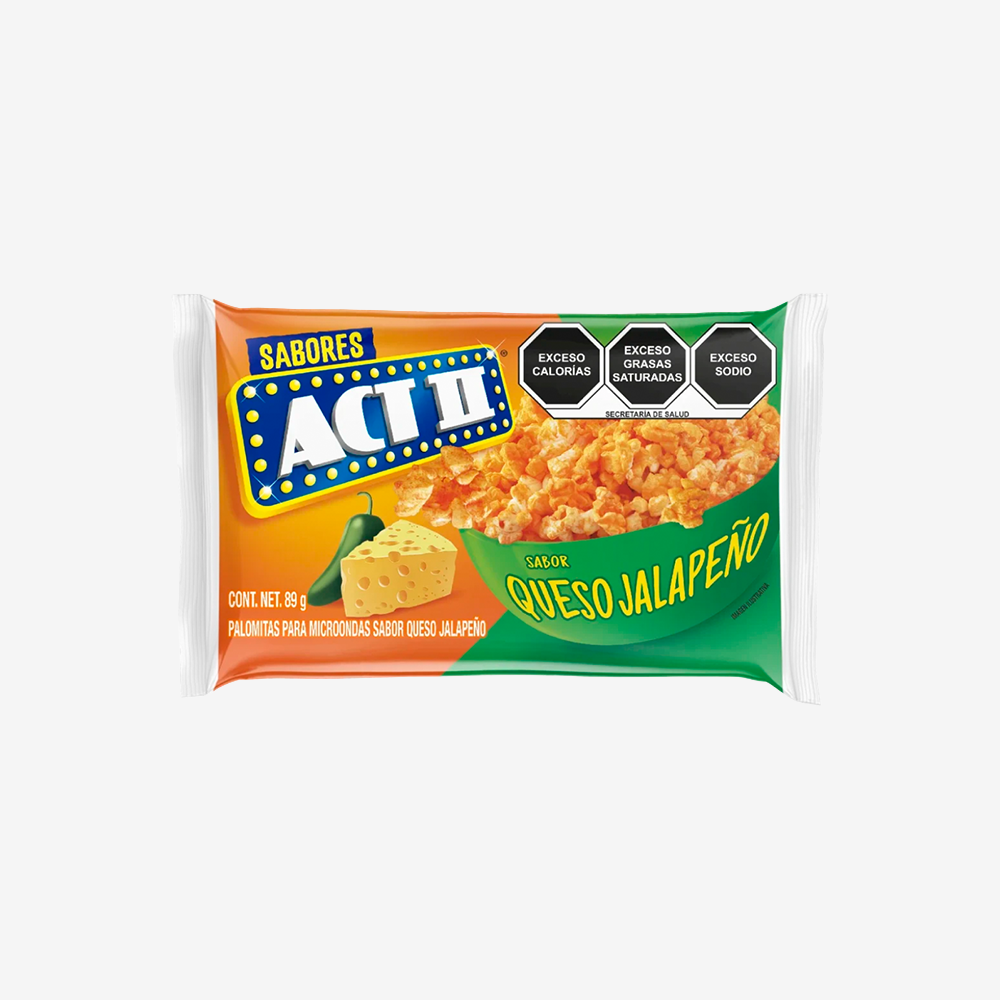 Cabritas para Microondas Queso Jalapeño ACT II 89 g