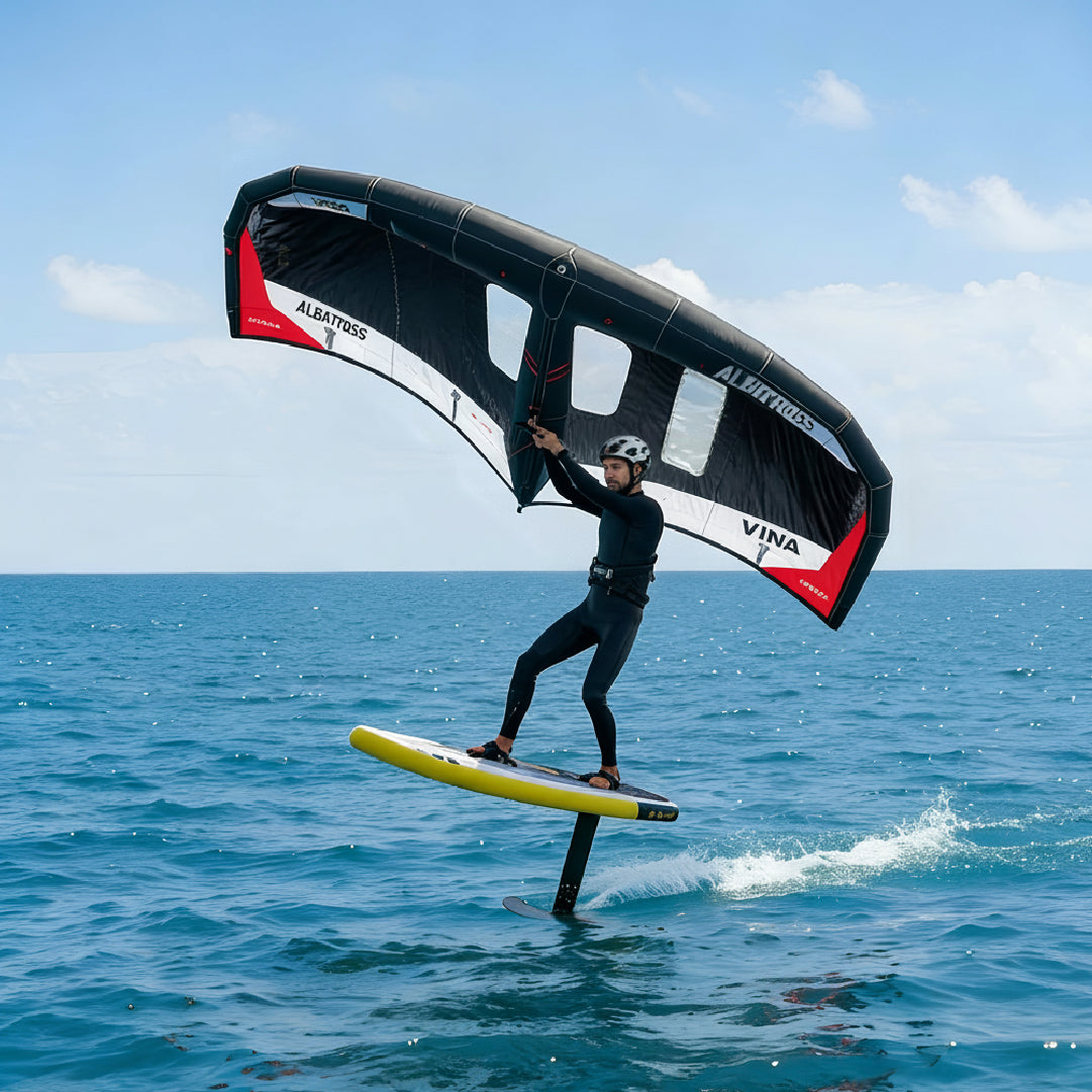 Set Wing Foil Negro 5.5m2