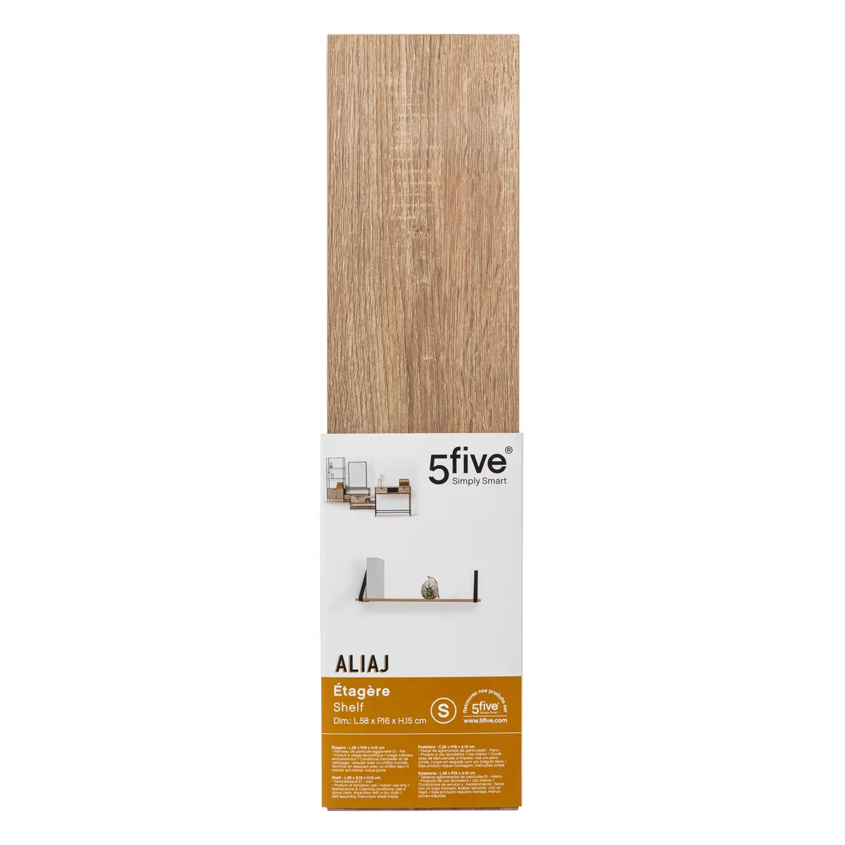 Repisa Aliaj Madera 58 cm 5five 1 un