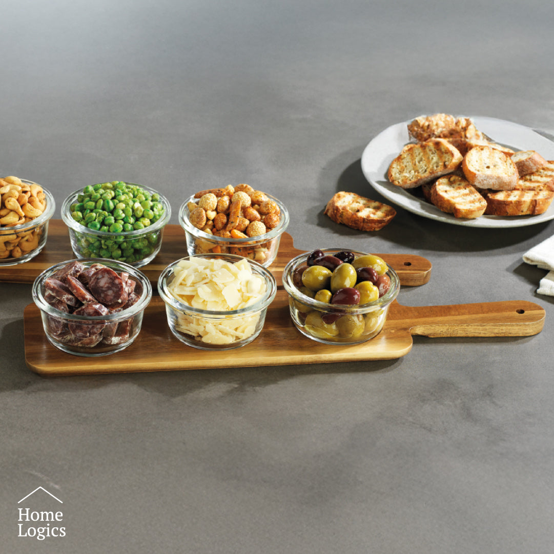 Set Aperitivo Acacia 3 Bowls Vidrio Home Logics 1 un