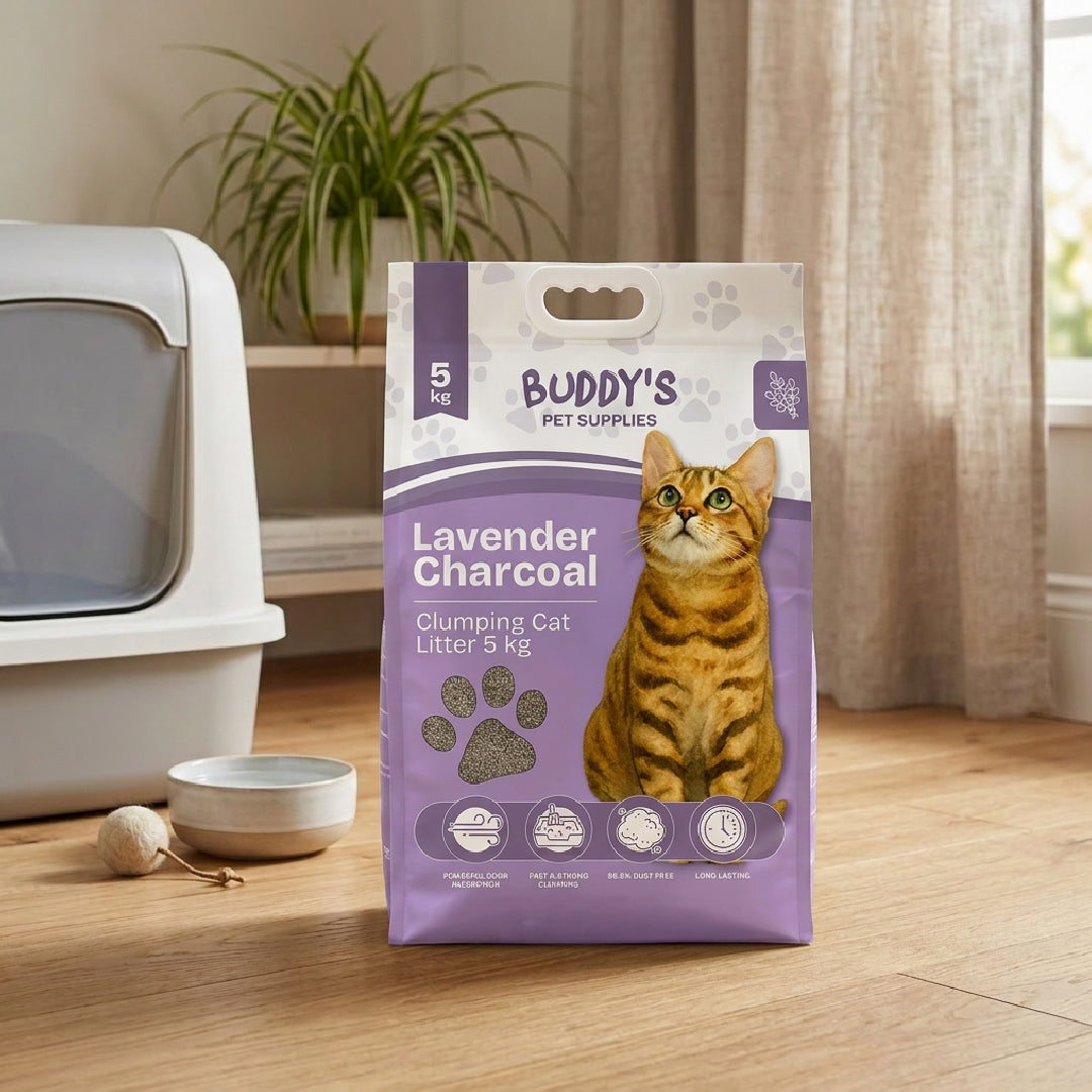 Arena Sanitaria para Gatos Lavanda 5 kg Buddy´s Pet Supplies 1 un