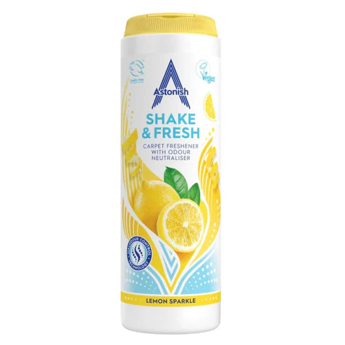 Aromatizante Alfombras Shake & Fresh Limón Astonish 350 g