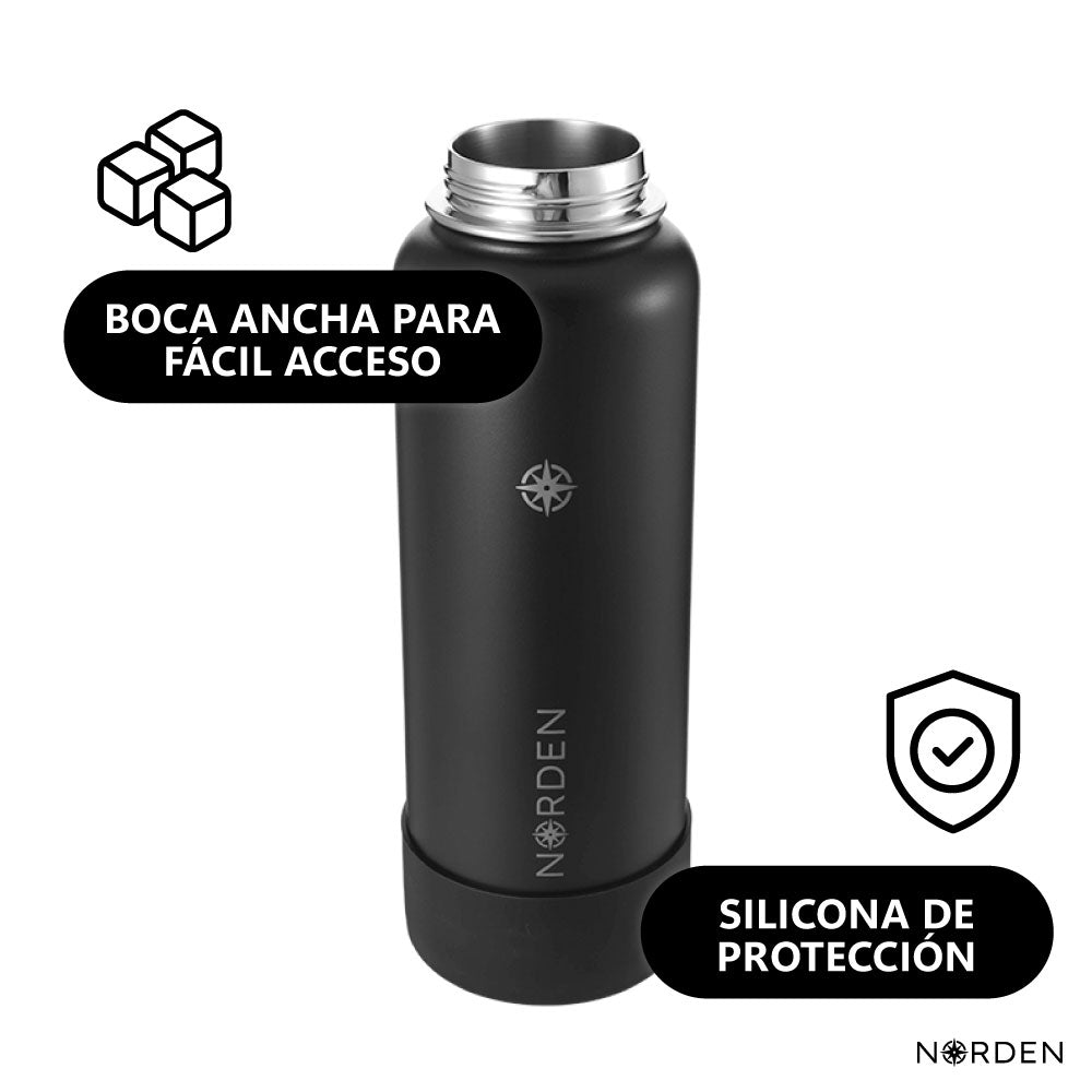 Botella Insulada Flask Black 1200 ml Norden 1 un