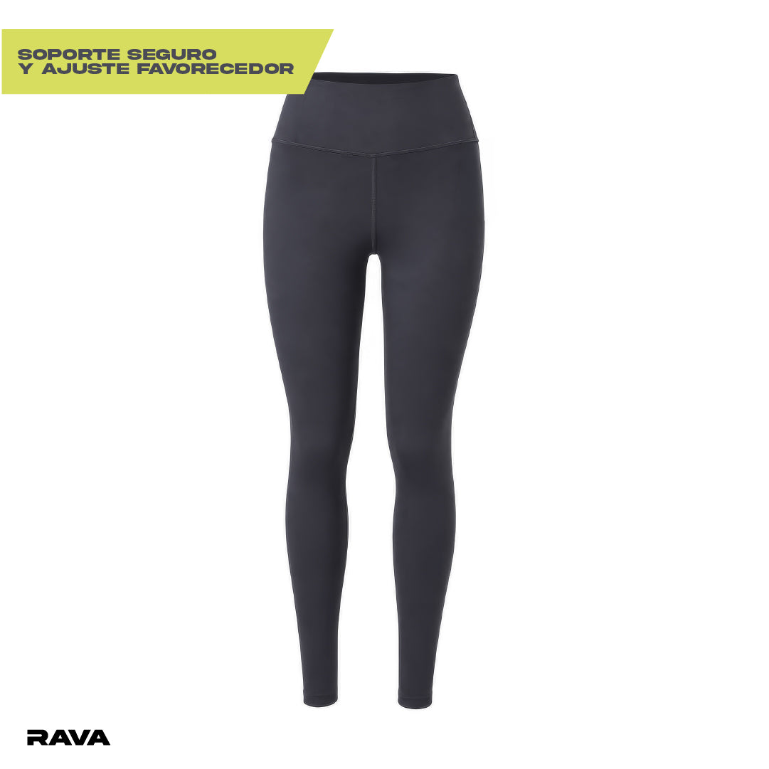 Calzas Deportivas Mujer Rava Activewear Negro 1 un