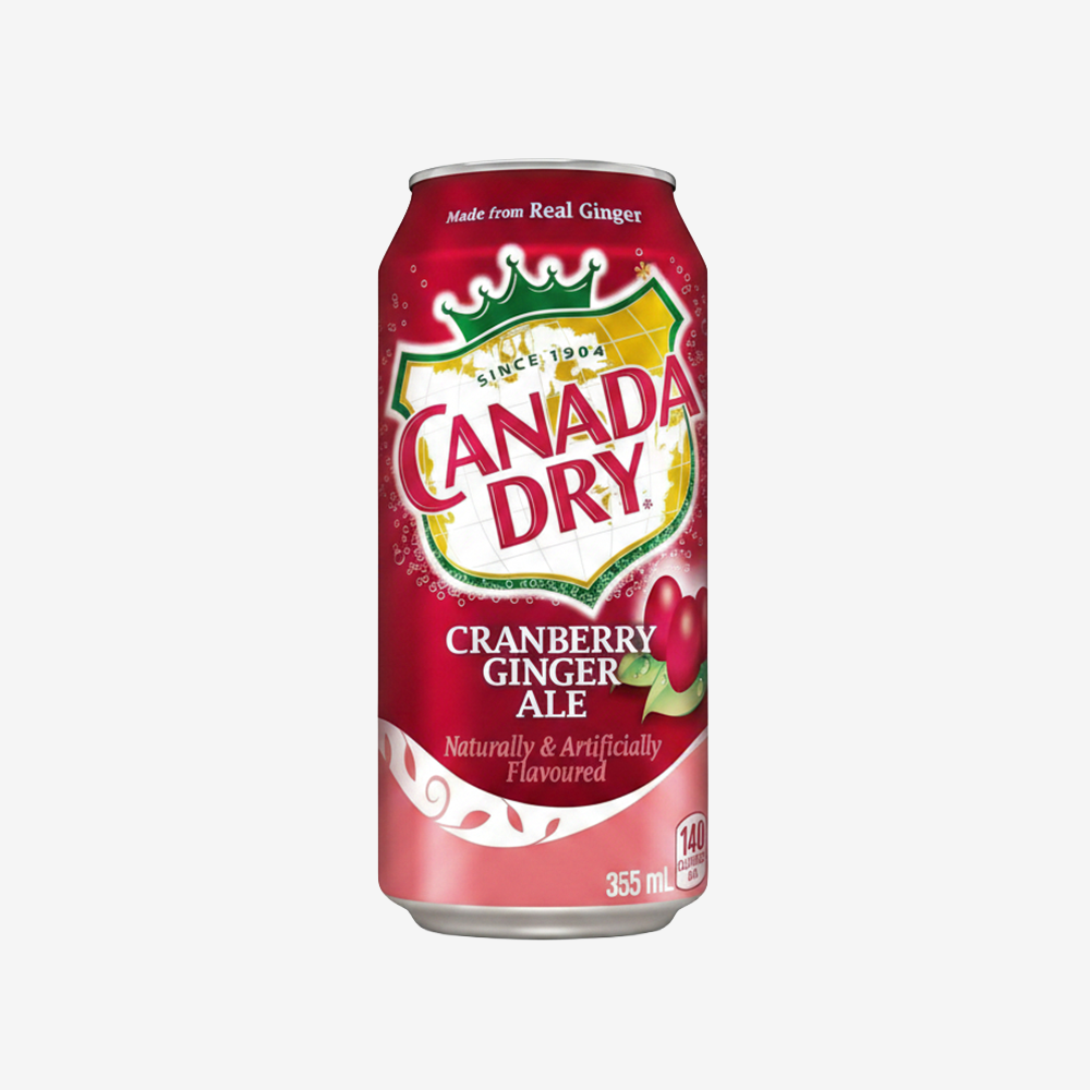 Bebidas Ginger Ale Cranberry Lata Canada Dry 355 ml