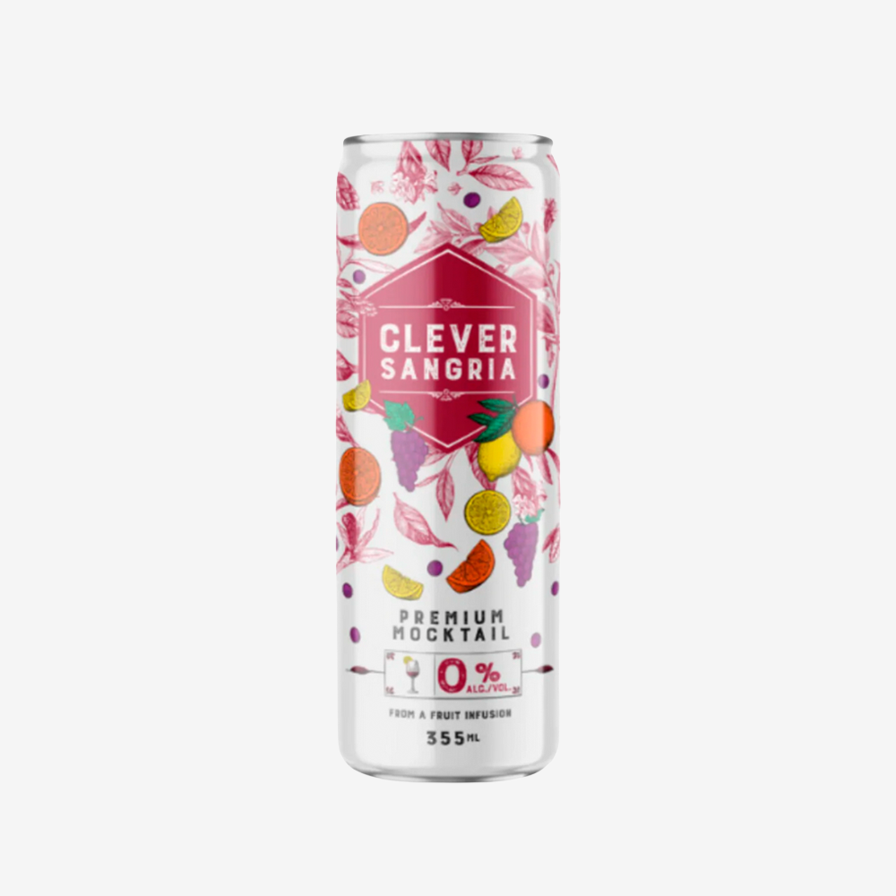 Bebida Mocktail Sangría Lata Clever 355 ml