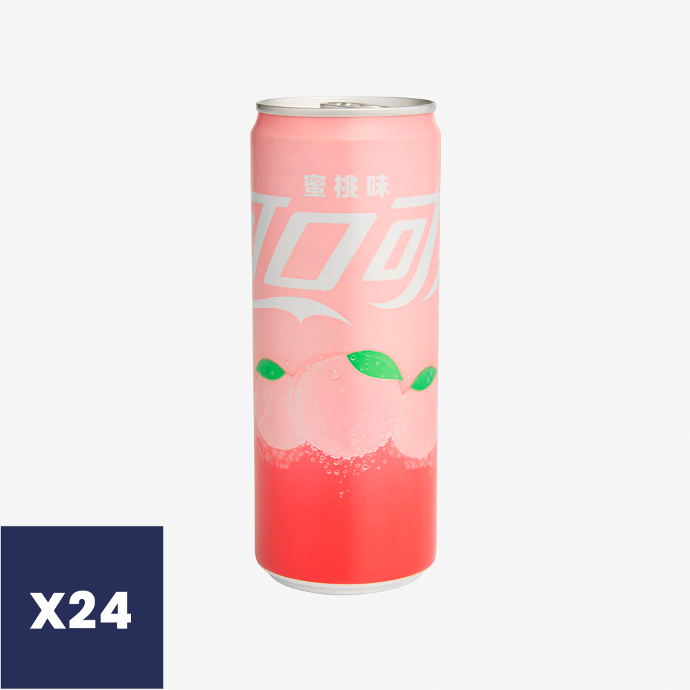 Bebida Durazno Lata Coca-Cola 24 x 330 ml