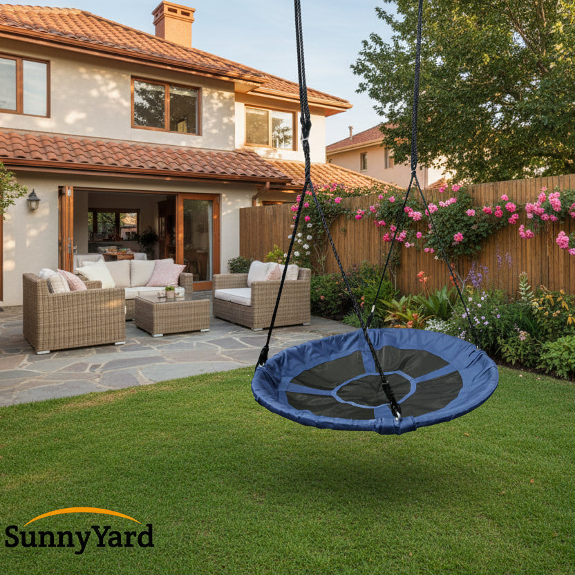 Columpio Exterior Round Azul 100 cm Sensorial SunnyYard 1 un