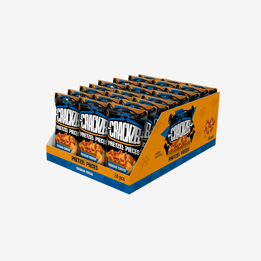 Pretzels Queso Cheddar Crackzel 24 x 85 g