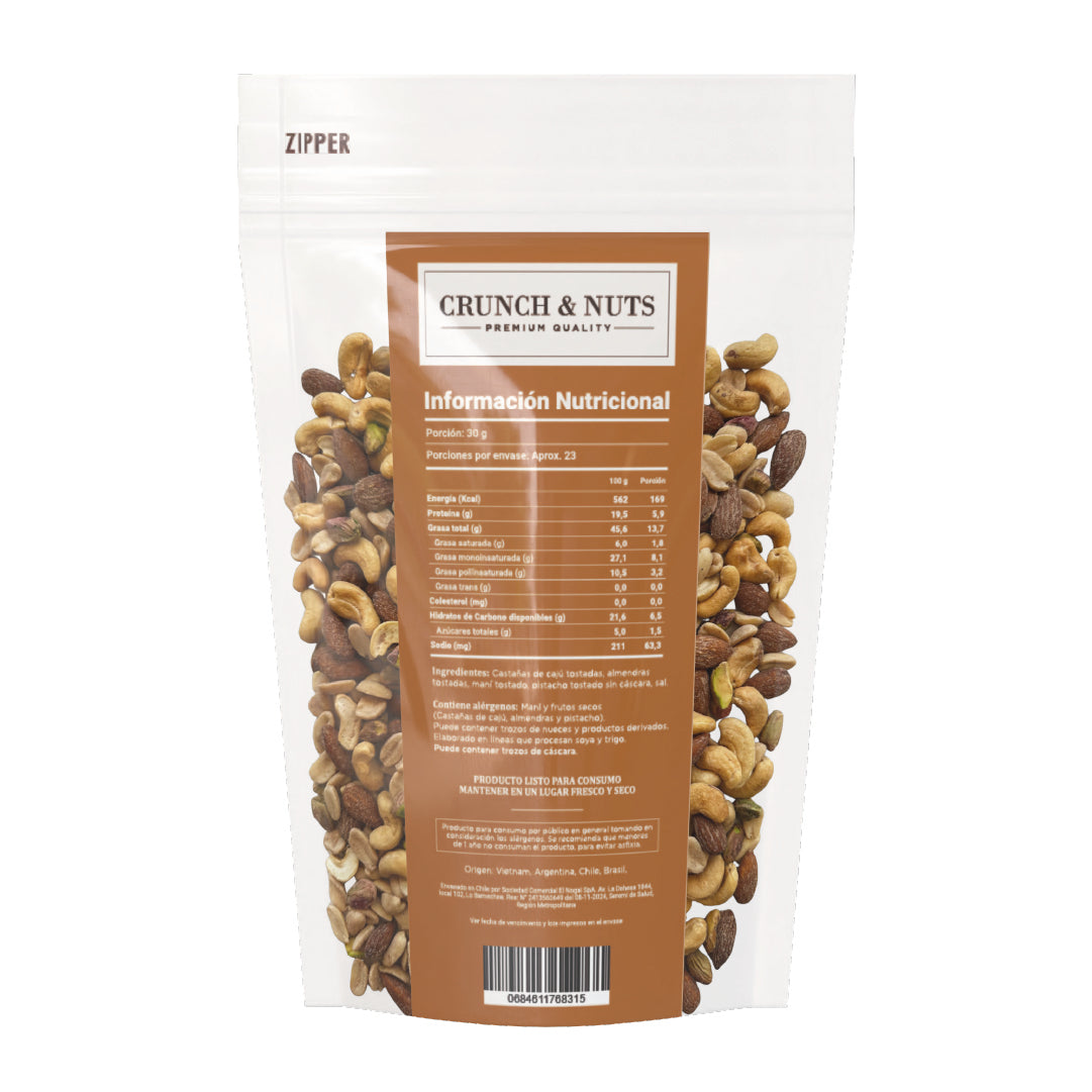 Mix de Frutos Secos Pistacho Con Sal Crunch & Nuts 700 g