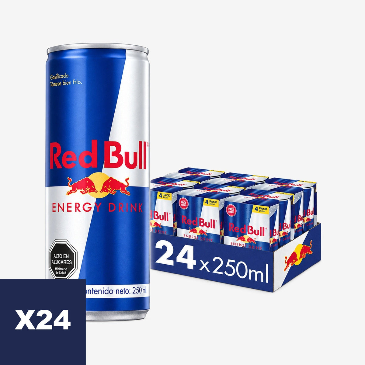 Bebida Energética Red Bull 24 un x 250 ml
