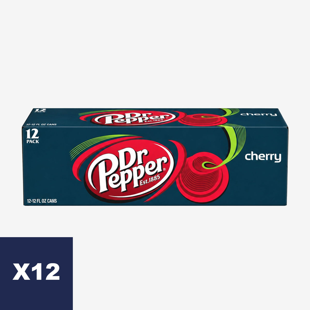 Bebida Cherry Lata Dr Pepper 12 un x 355 ml