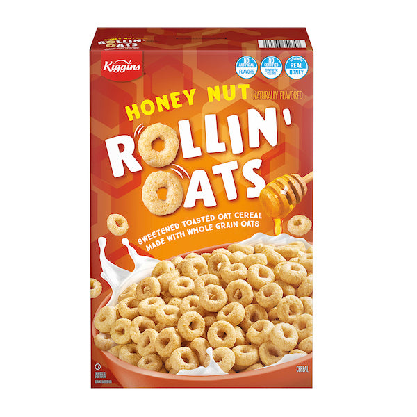 Cereal Honey Nut Rollin Oats Kiggins 397 g