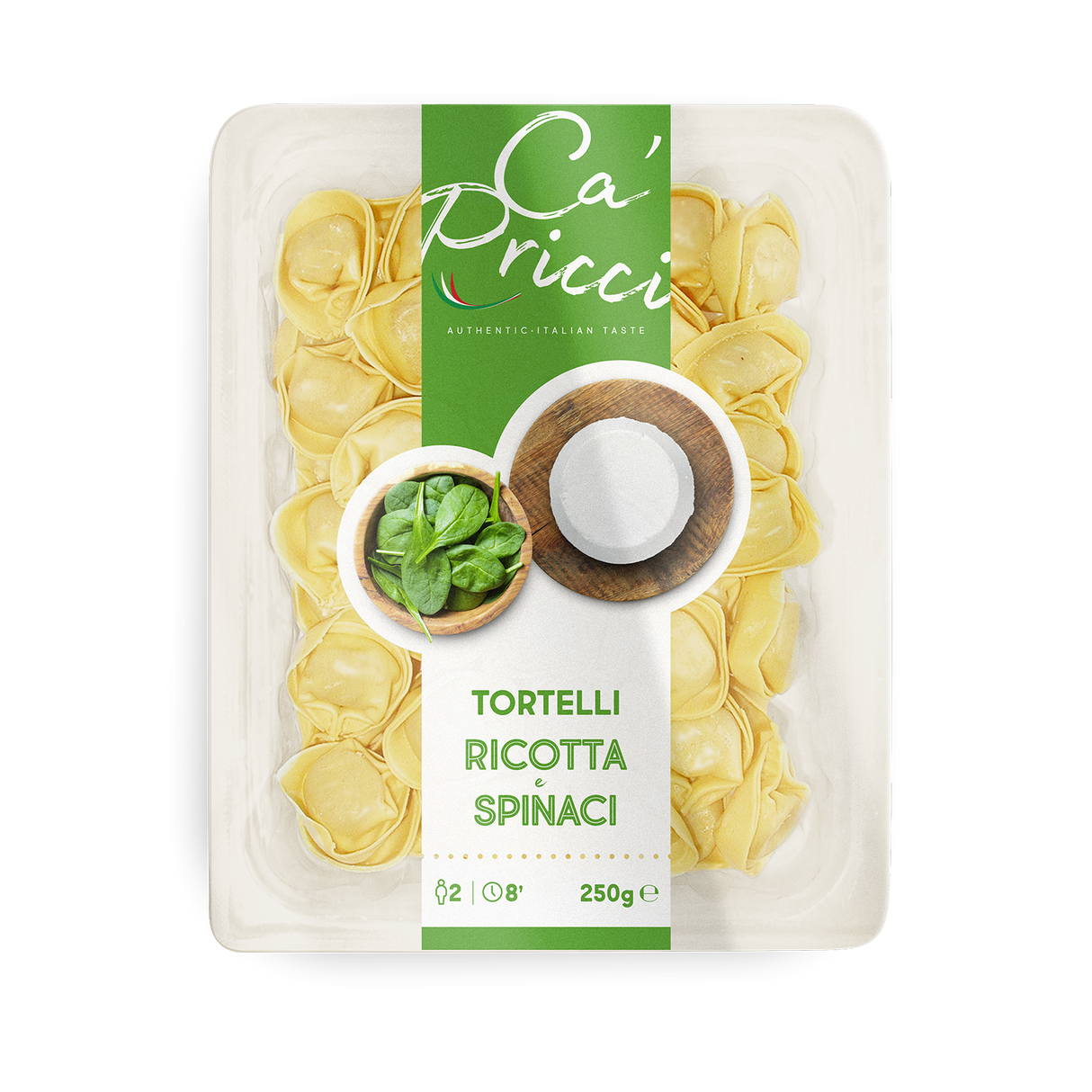 Tortelli Ricotta Espinaca Ferraro 250 g