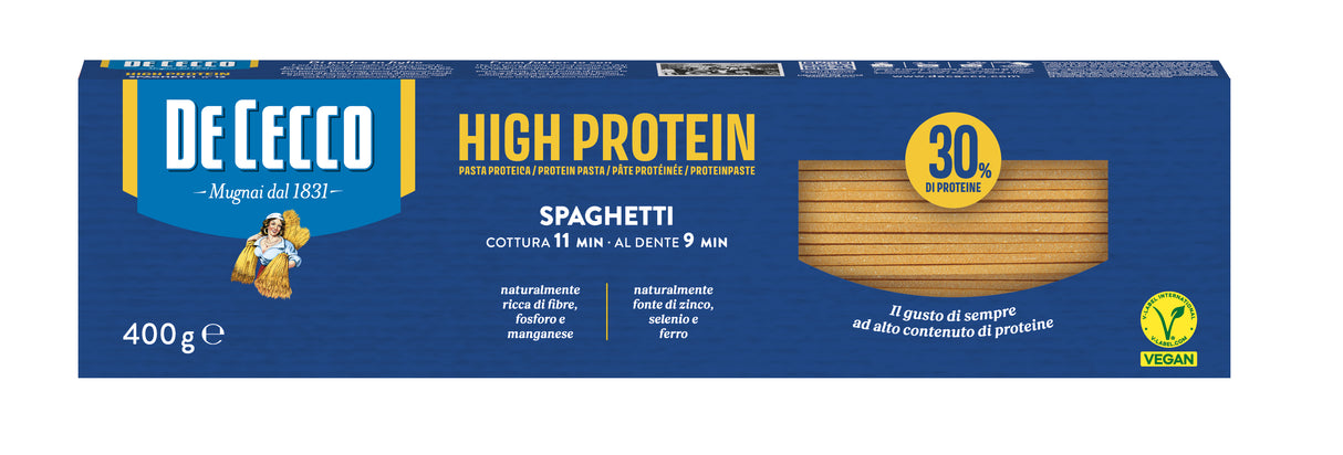 Pasta Spaguetti Alta en Proteina De Cecco 400 g