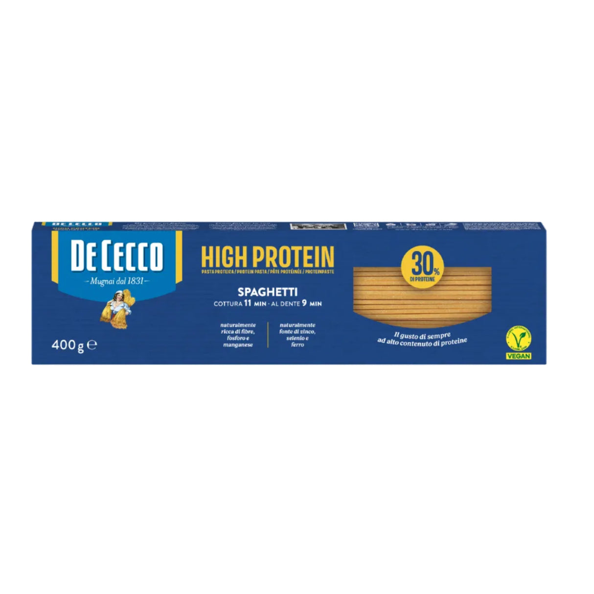 Pasta Spaguetti Alta en Proteina De Cecco 400 g