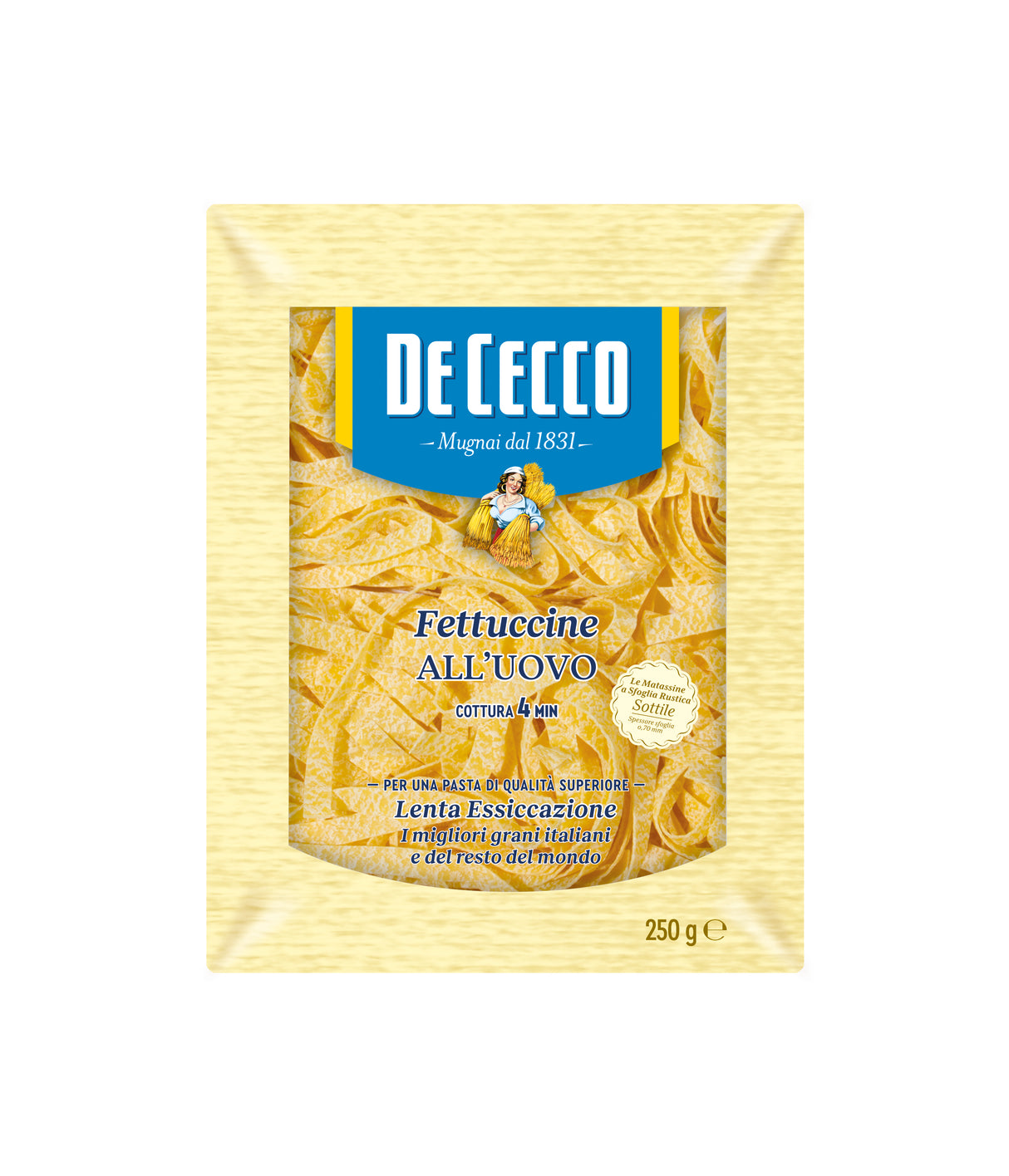 Pasta Fetuccini en Nido al Huevo De Cecco 250 g