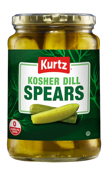 Pepinillos Kosher Dill Spears Kurtz 710 ml