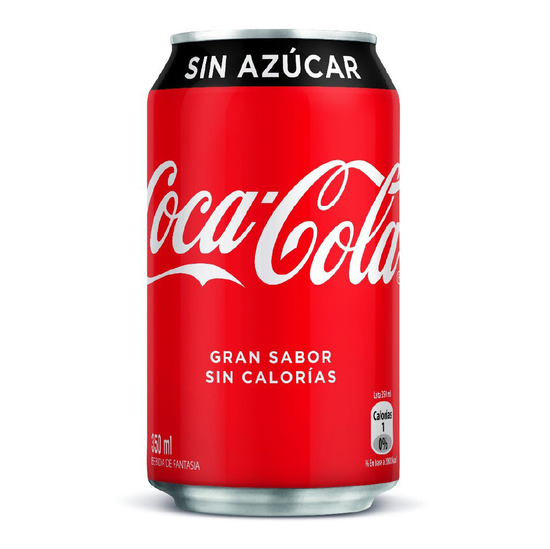 Bebida sin Azúcar Lata Coca-Cola 350 ml
