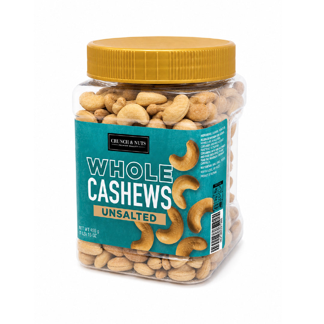 Castañas de Cajú sin Sal Crunch & Nuts 450 g